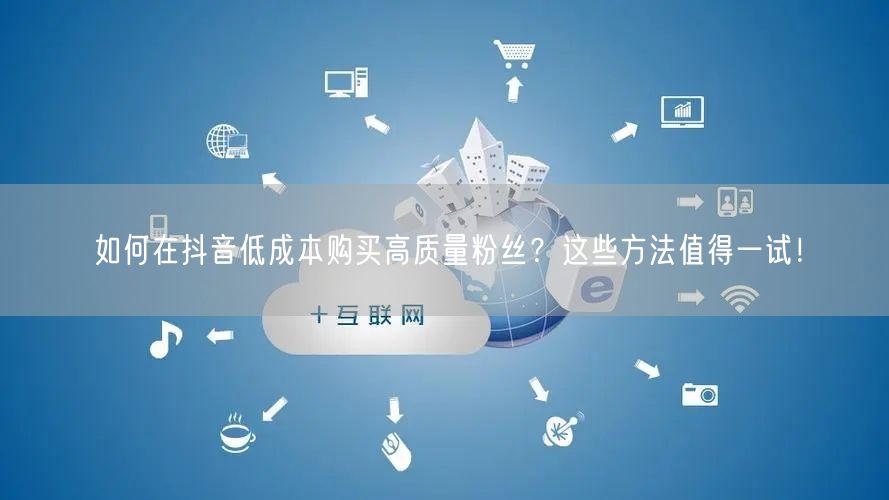 如何在抖音低成本购买高质量粉丝?这些方法值得一试!