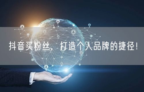 抖音买粉丝,打造个人品牌的捷径!