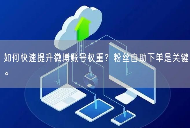 如何快速提升微博账号权重？粉丝自助下单是关键。
