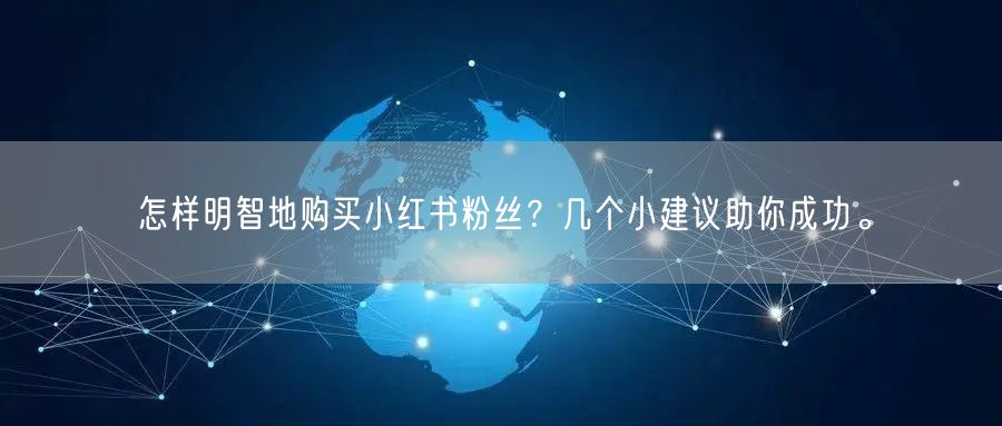 怎样明智地购买小红书粉丝？几个小建议助你成功。