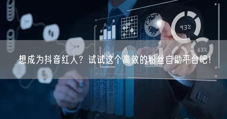 想成为抖音红人？试试这个高效的粉丝自助平台吧！