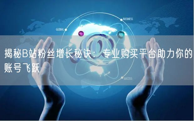 揭秘B站粉丝增长秘诀：专业购买平台助力你的账号飞跃