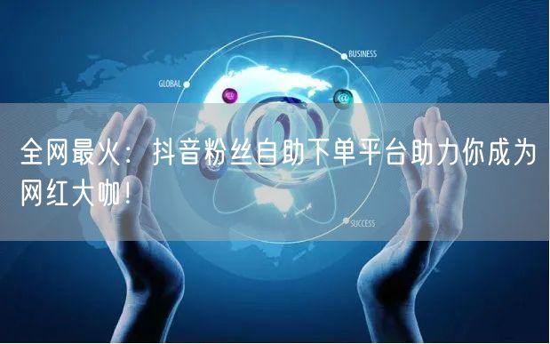 全网最火：抖音粉丝自助下单平台助力你成为网红大咖！