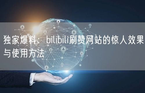 独家爆料：bilibili刷赞网站的惊人效果与使用方法