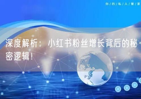 深度解析：小红书粉丝增长背后的秘密逻辑！