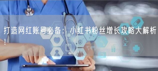 打造网红账号必备：小红书粉丝增长攻略大解析！