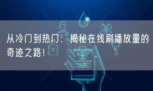 从冷门到热门：揭秘在线刷播放量的奇迹之路！