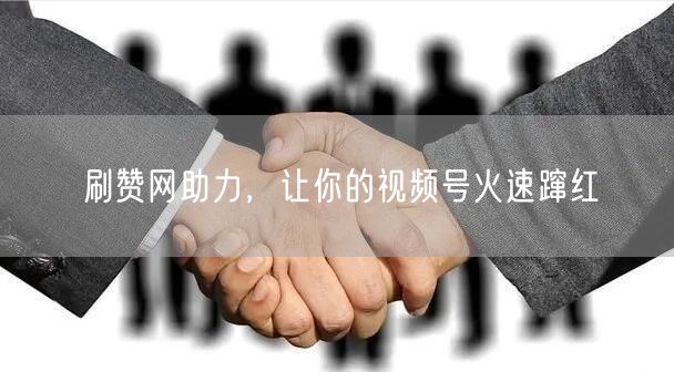 刷赞网助力，让你的视频号火速蹿红