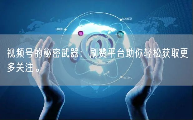 视频号的秘密武器：刷赞平台助你轻松获取更多关注。