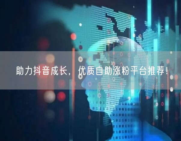 助力抖音成长，优质自助涨粉平台推荐！