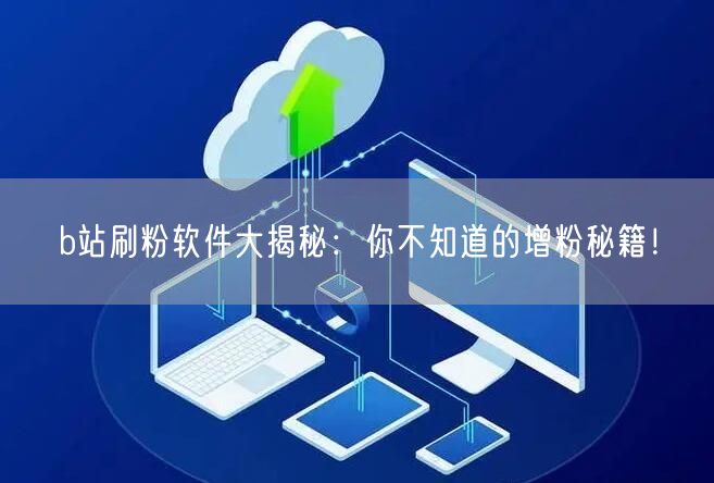 b站刷粉软件大揭秘：你不知道的增粉秘籍！