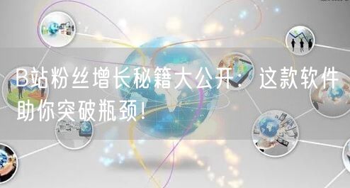 B站粉丝增长秘籍大公开：这款软件助你突破瓶颈！