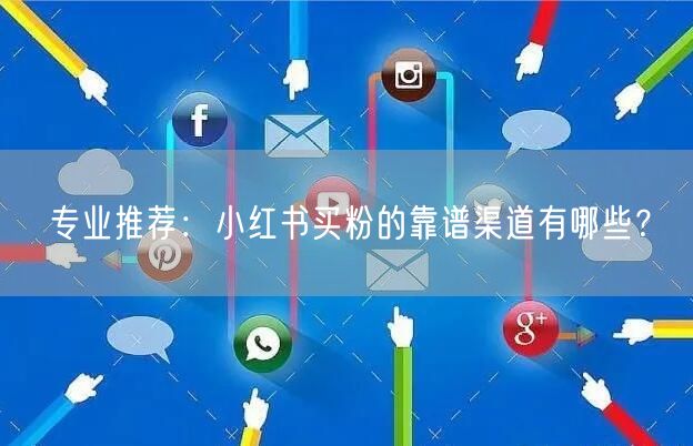 专业推荐：小红书买粉的靠谱渠道有哪些？