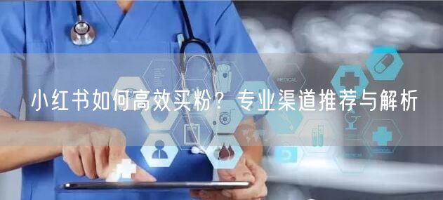 小红书如何高效买粉？专业渠道推荐与解析