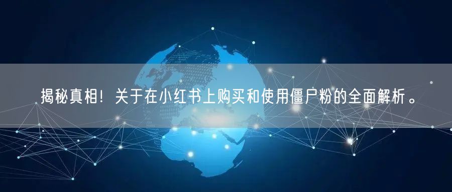 揭秘真相！关于在小红书上购买和使用僵尸粉的全面解析。