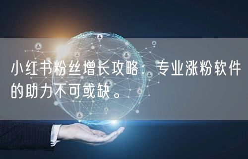 小红书粉丝增长攻略：专业涨粉软件的助力不可或缺。