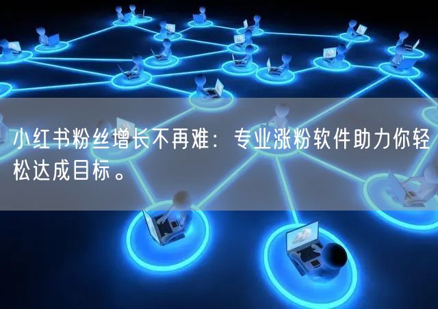 小红书粉丝增长不再难：专业涨粉软件助力你轻松达成目标。