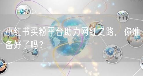 小红书买粉平台助力网红之路，你准备好了吗？