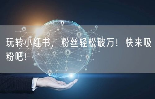 玩转小红书，粉丝轻松破万！快来吸粉吧！