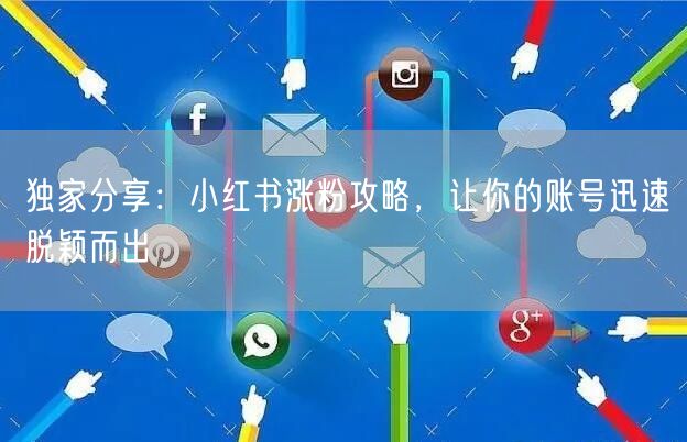 独家分享：小红书涨粉攻略，让你的账号迅速脱颖而出
