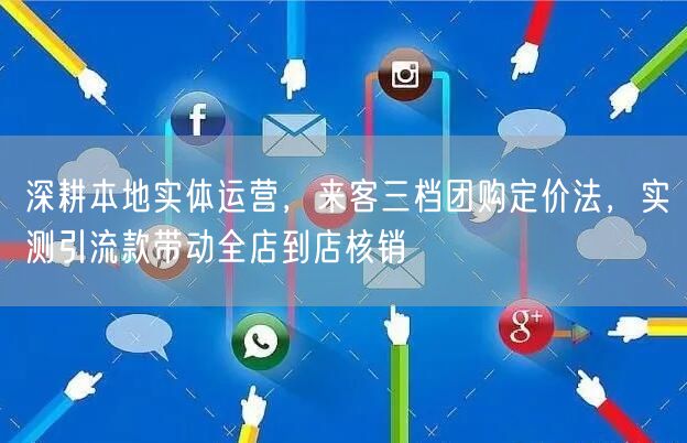 深耕本地实体运营,来客三档团购定价法,实测引流款带动全店到店核销