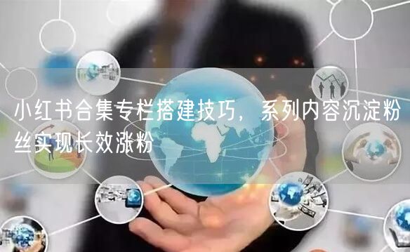 小红书合集专栏搭建技巧，系列内容沉淀粉丝实现长效涨粉